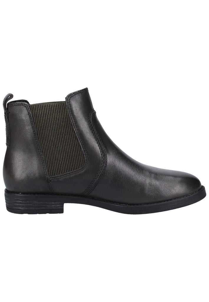 Tamaris Stiefelette Leder Dunkelgrün Warmfutter - surf4shoes