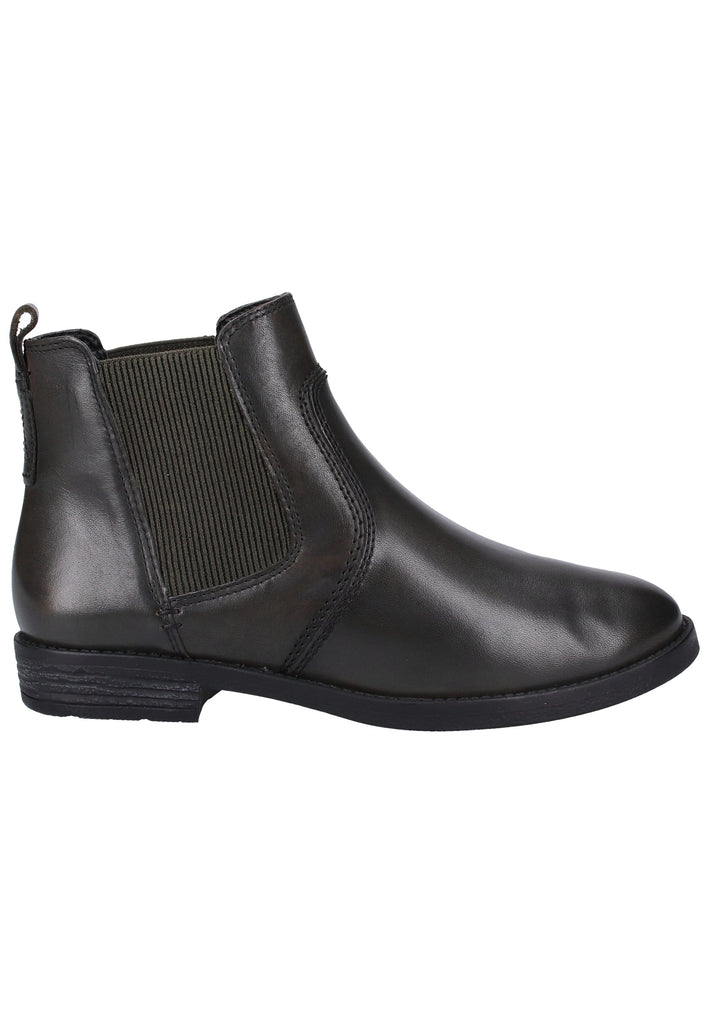 Tamaris Stiefelette Leder Dunkelgrün Warmfutter - surf4shoes