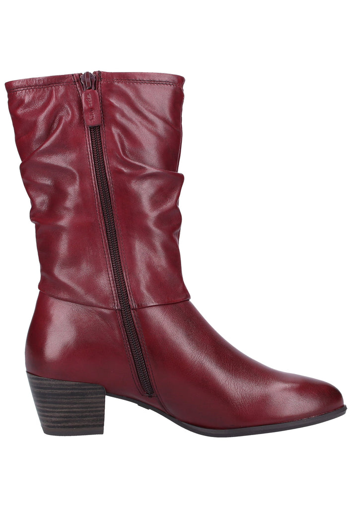Tamaris Stiefel Leder Bordeaux - surf4shoes