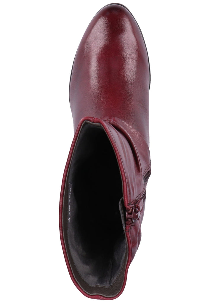 Tamaris Stiefel Leder Bordeaux - surf4shoes