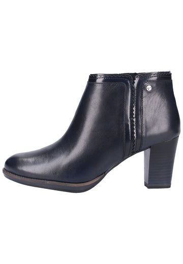 Tamaris Stiefelette Leder/Synthetik Navy - surf4shoes