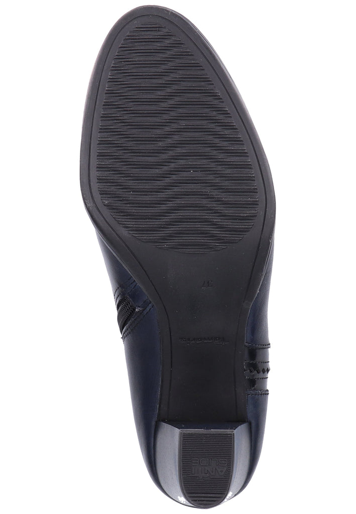 Tamaris Stiefelette Leder/Synthetik Navy - surf4shoes