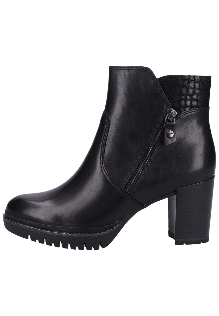 Tamaris Stiefelette Leder/Synthetik Schwarz - surf4shoes