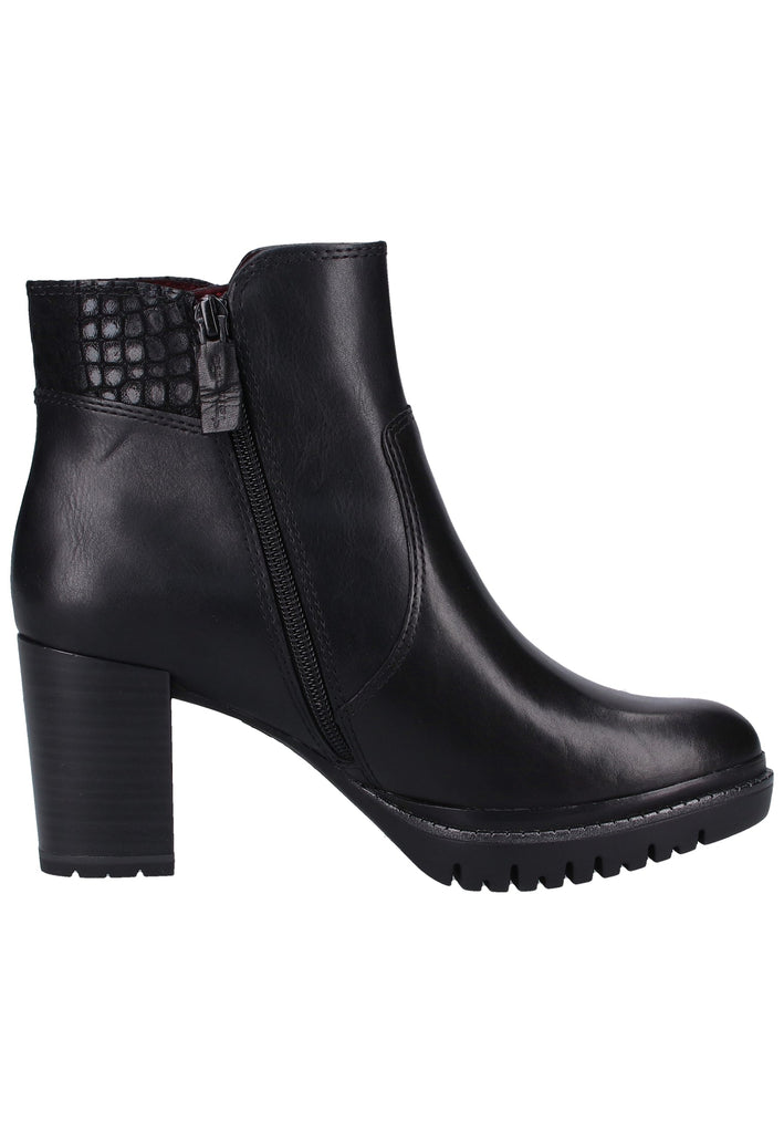 Tamaris Stiefelette Leder/Synthetik Schwarz - surf4shoes