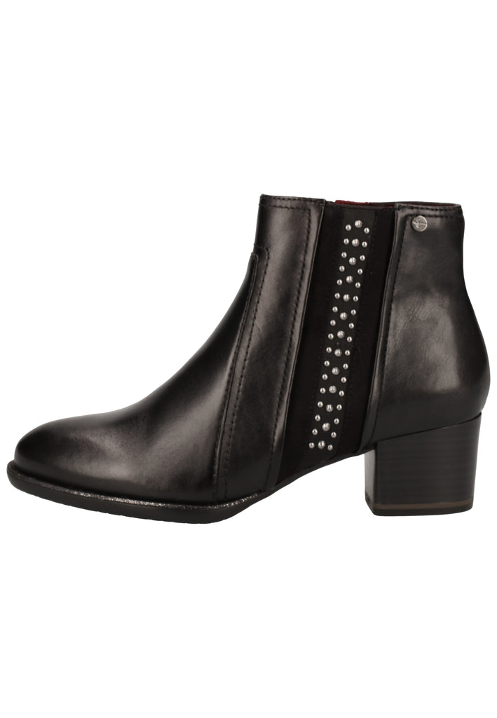 Tamaris Stiefelette Leder/Textil Schwarz - surf4shoes