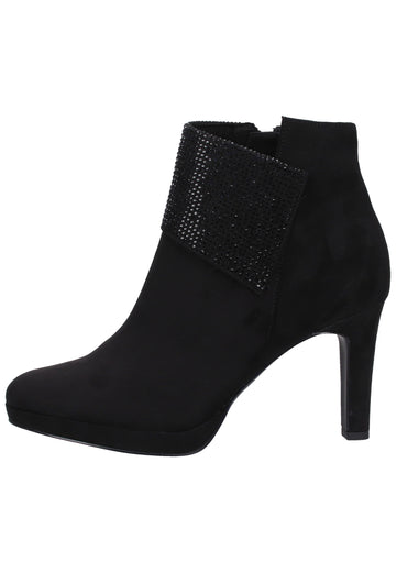 Tamaris Stiefelette Lederimitat Schwarz - surf4shoes