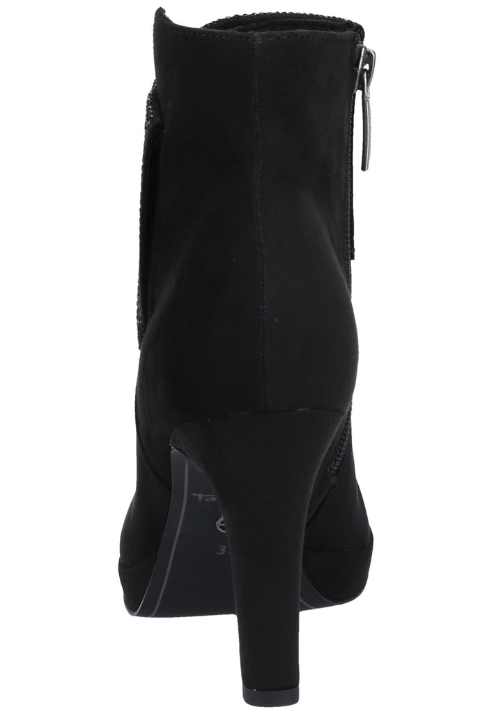 Tamaris Stiefelette Lederimitat Schwarz - surf4shoes