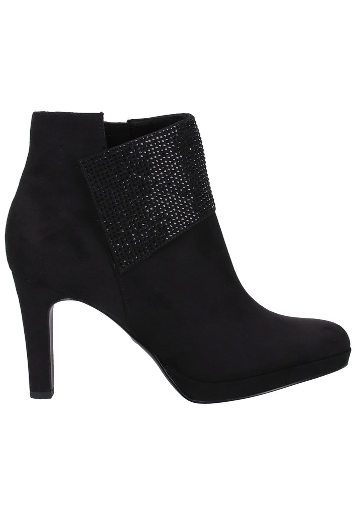 Tamaris Stiefelette Lederimitat Schwarz - surf4shoes