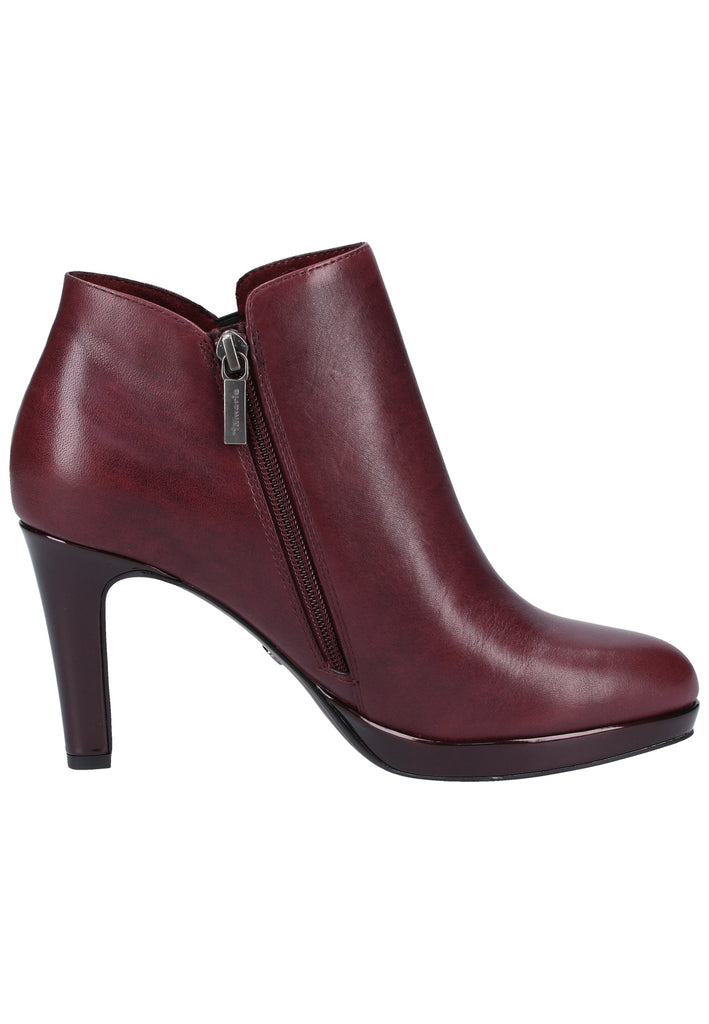 Tamaris Stiefelette Leder Bordeaux - surf4shoes