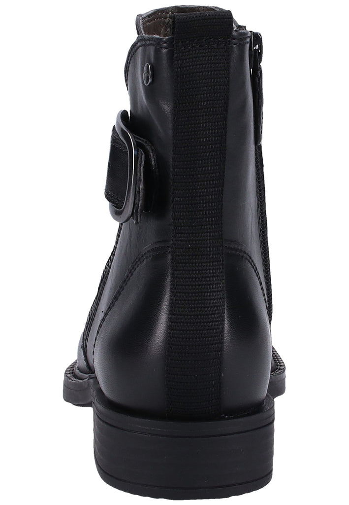 Tamaris Stiefelette Leder/Synthetik Schwarz Warmfutter - surf4shoes