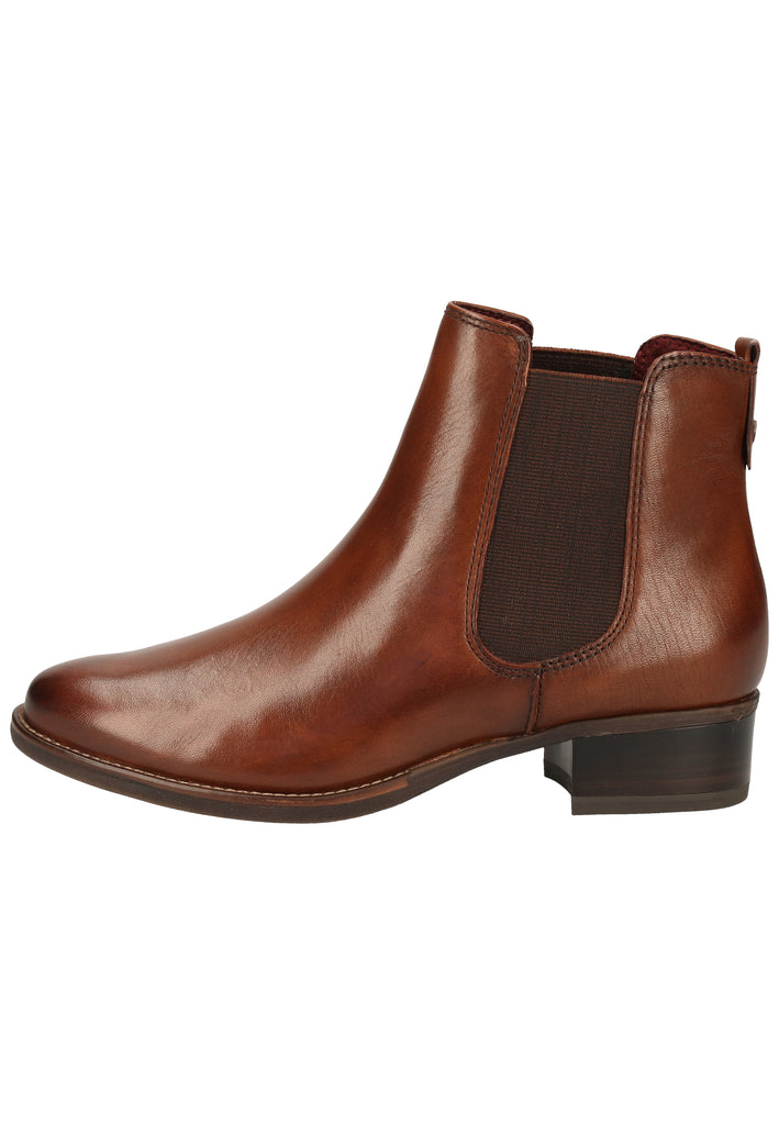 Tamaris Stiefelette Leder Cognac - surf4shoes