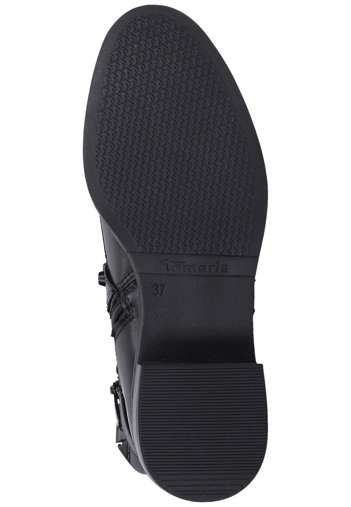 Tamaris Stiefelette Leder/Synthetik Schwarz - surf4shoes