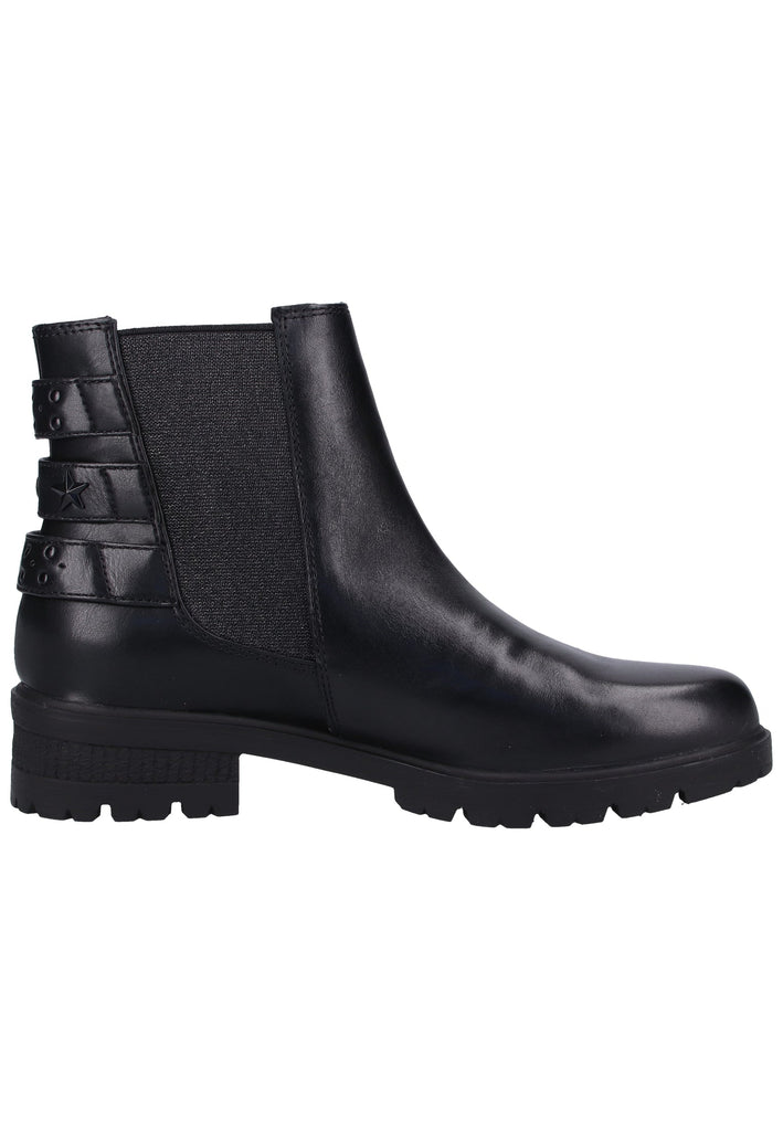 Tamaris Stiefelette Leder/Synthetik Schwarz - surf4shoes