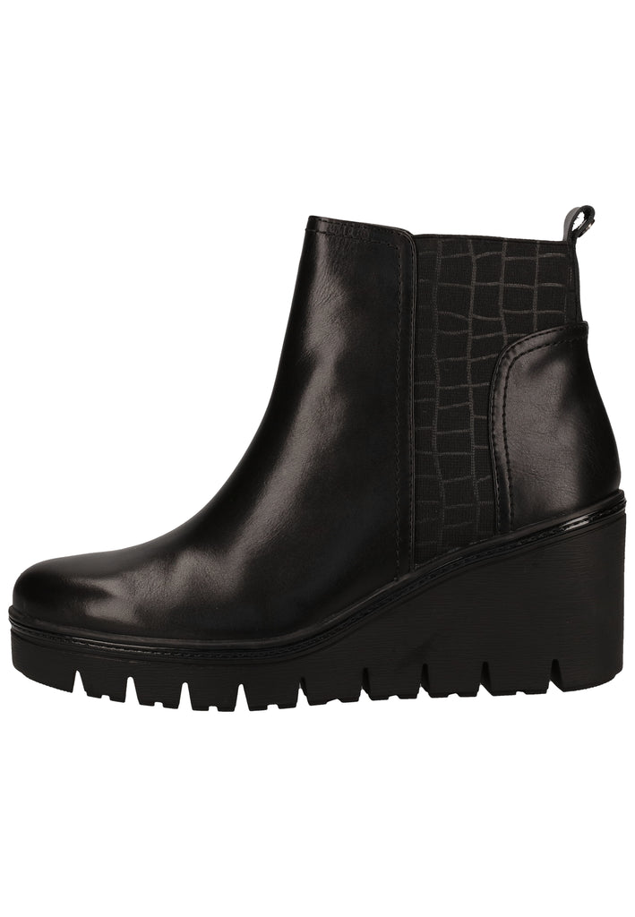 Tamaris Stiefelette Leder/Synthetik Schwarz - surf4shoes