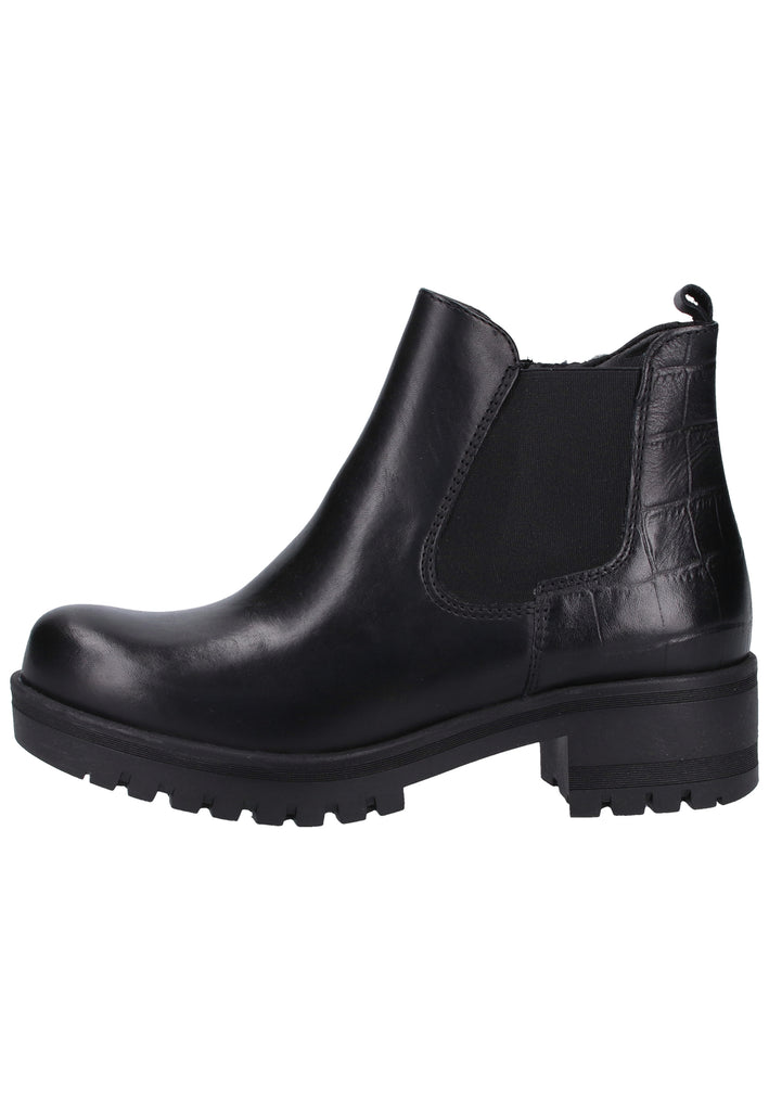 Tamaris Stiefelette Leder Schwarz - surf4shoes