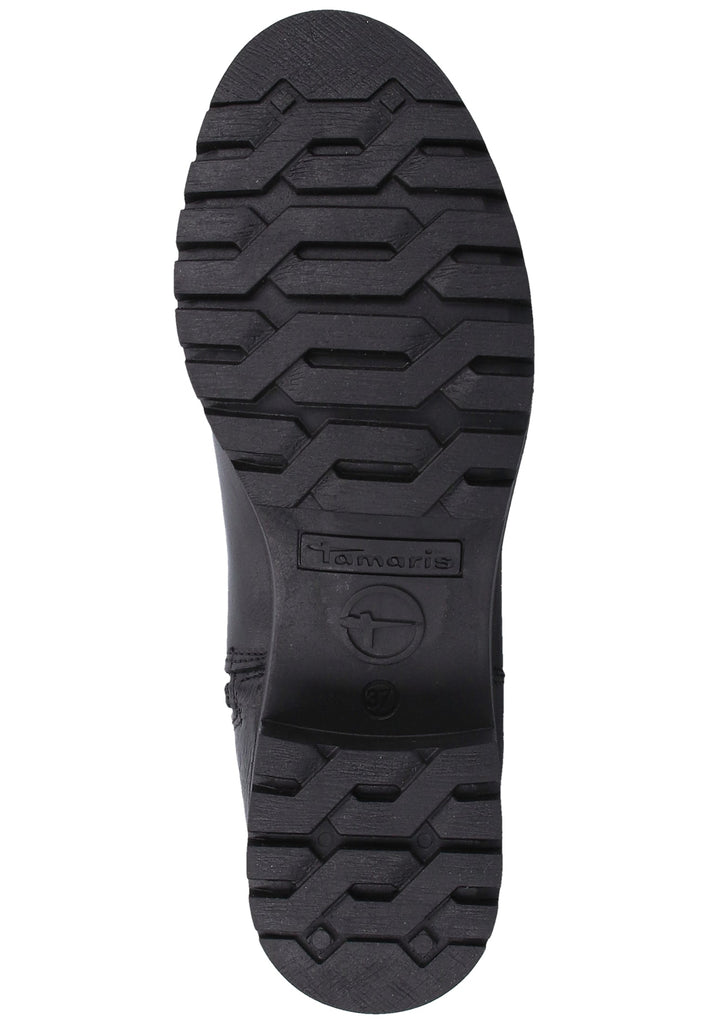 Tamaris Stiefelette Leder Schwarz - surf4shoes