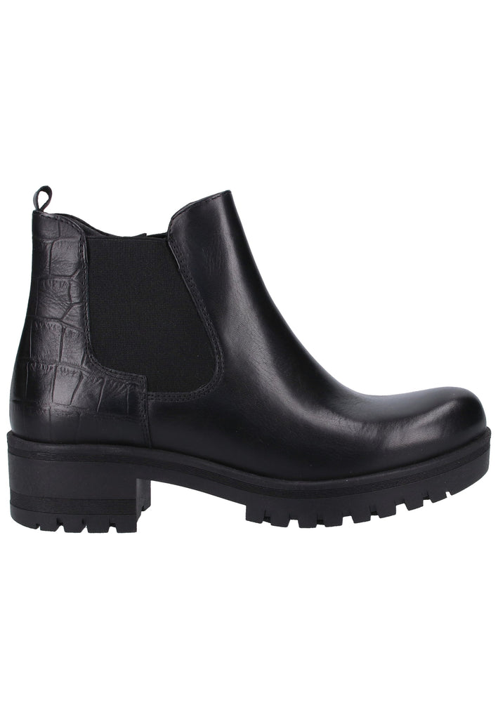Tamaris Stiefelette Leder Schwarz - surf4shoes