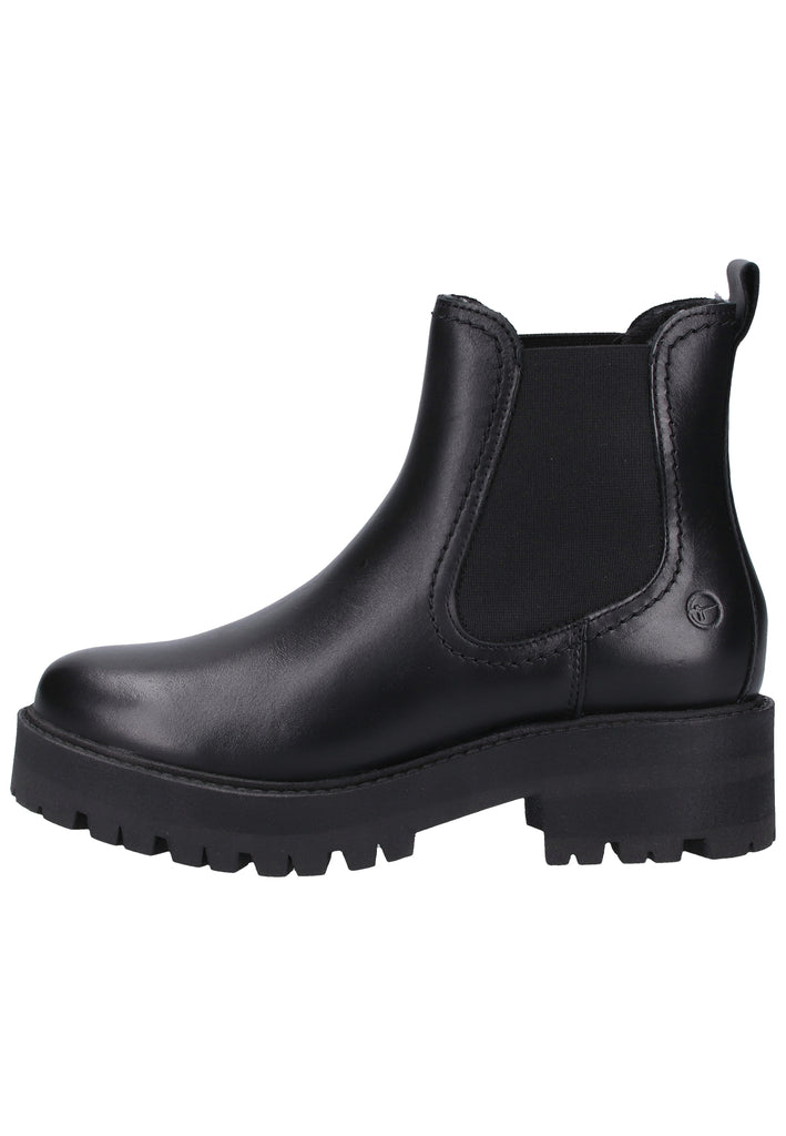 Tamaris Stiefelette Leder Schwarz - surf4shoes