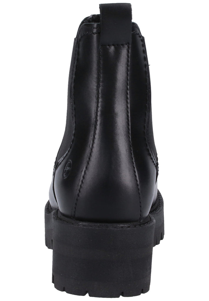 Tamaris Stiefelette Leder Schwarz - surf4shoes