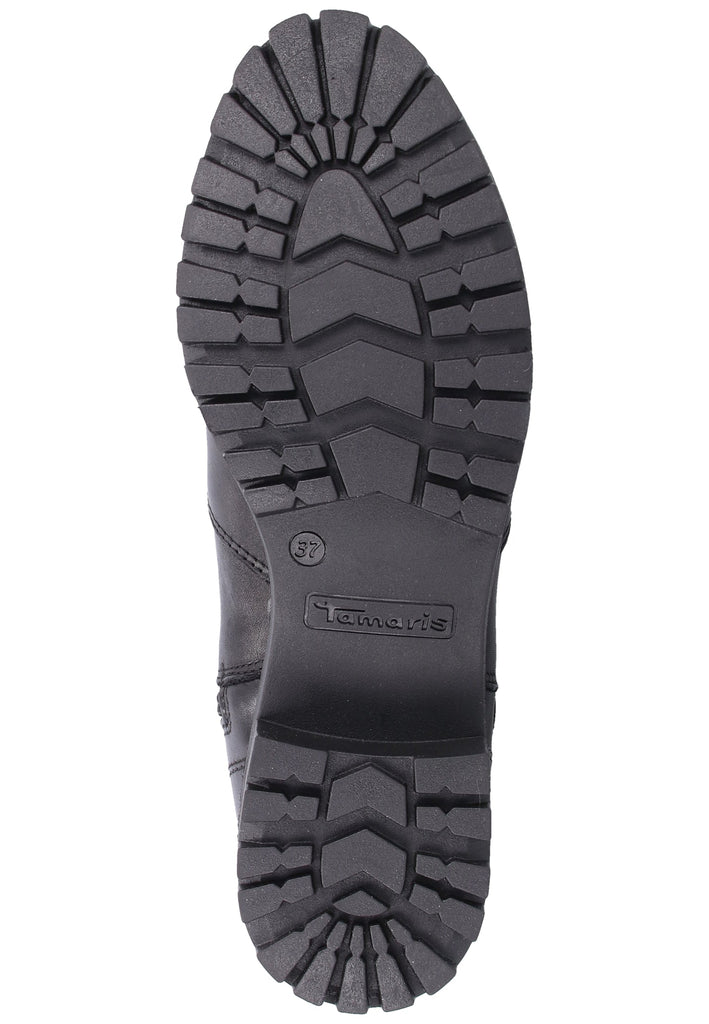 Tamaris Stiefelette Leder Schwarz - surf4shoes