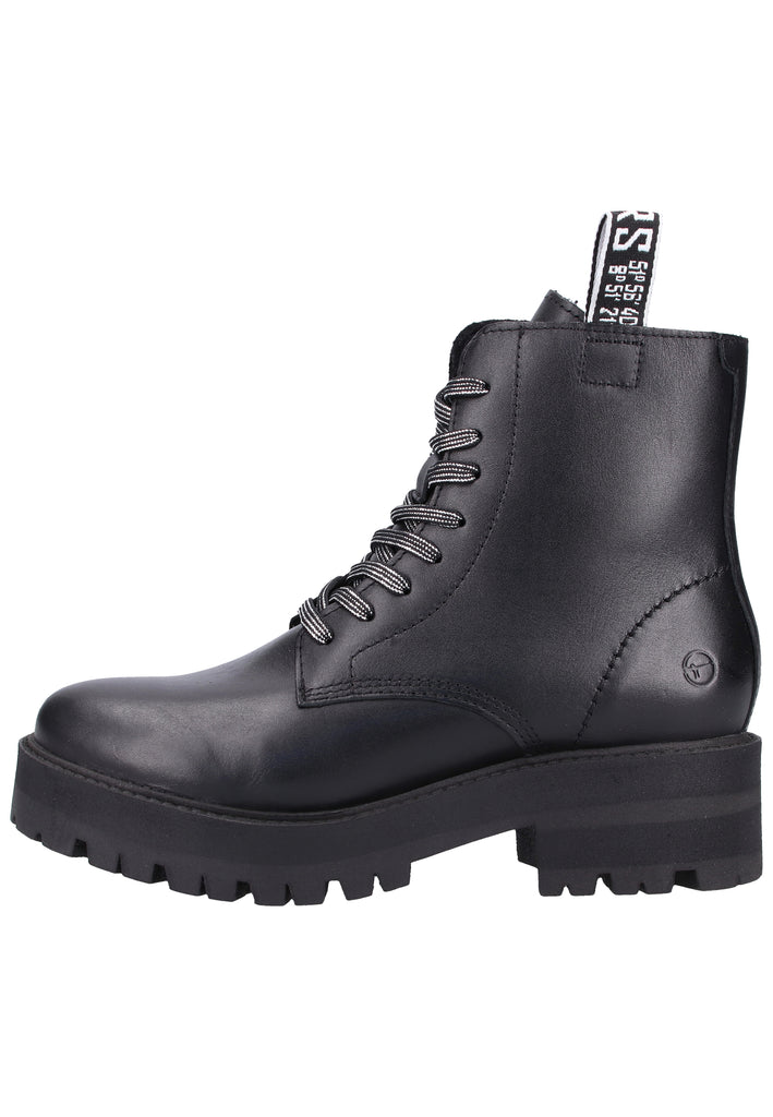 Tamaris Stiefelette Leder Schwarz - surf4shoes