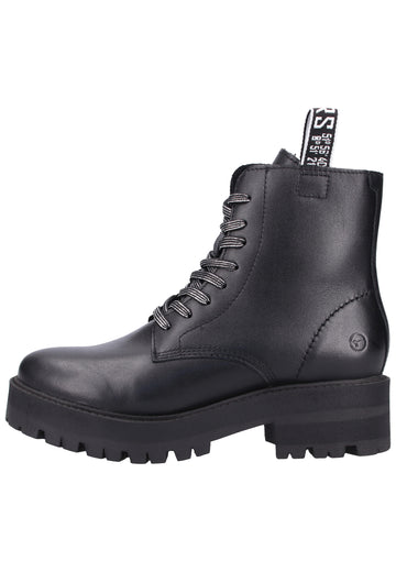 Tamaris Stiefelette Leder Schwarz - surf4shoes