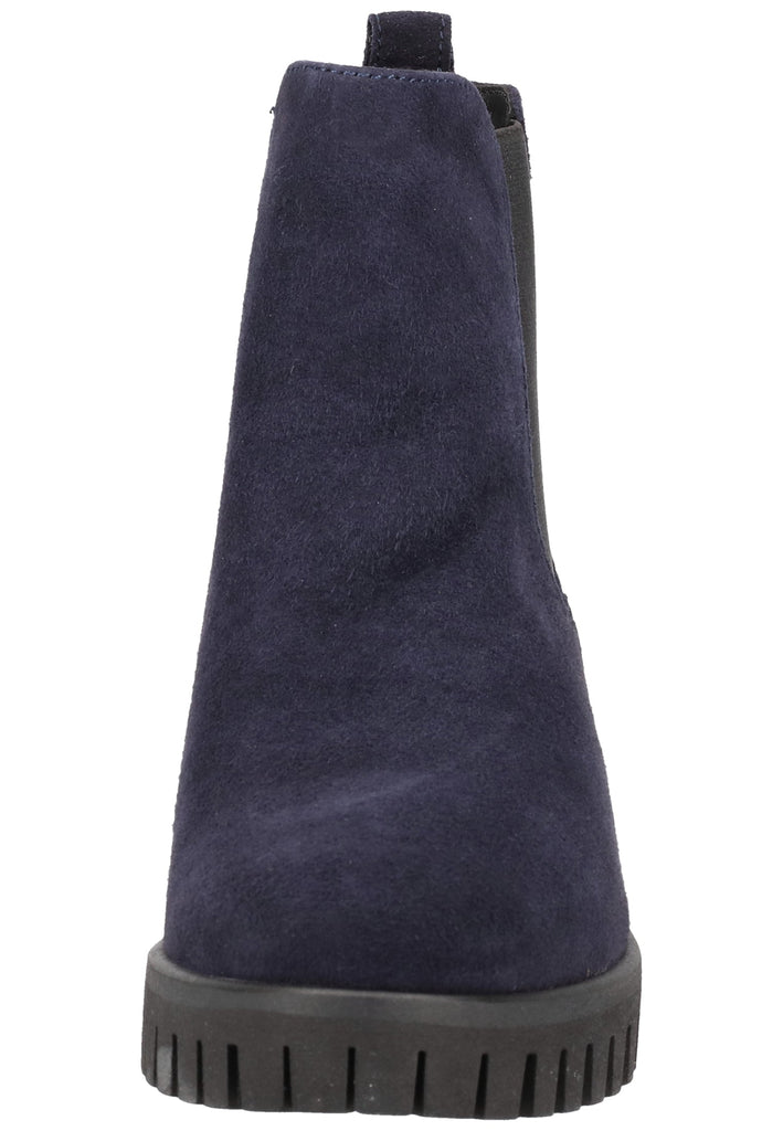 Tamaris Stiefelette Veloursleder Navy - surf4shoes