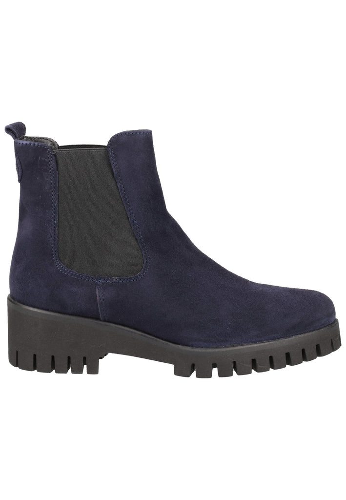 Tamaris Stiefelette Veloursleder Navy - surf4shoes