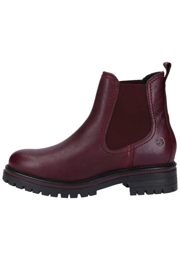 Tamaris Stiefelette Leder Bordeaux Warmfutter - surf4shoes