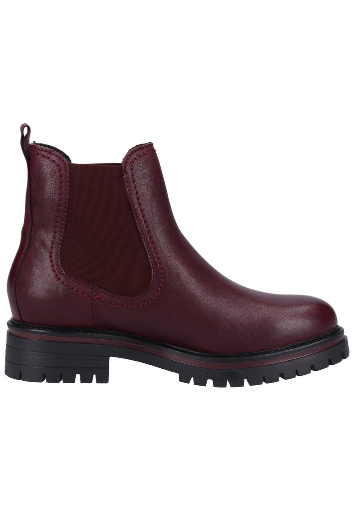 Tamaris Stiefelette Leder Bordeaux Warmfutter - surf4shoes