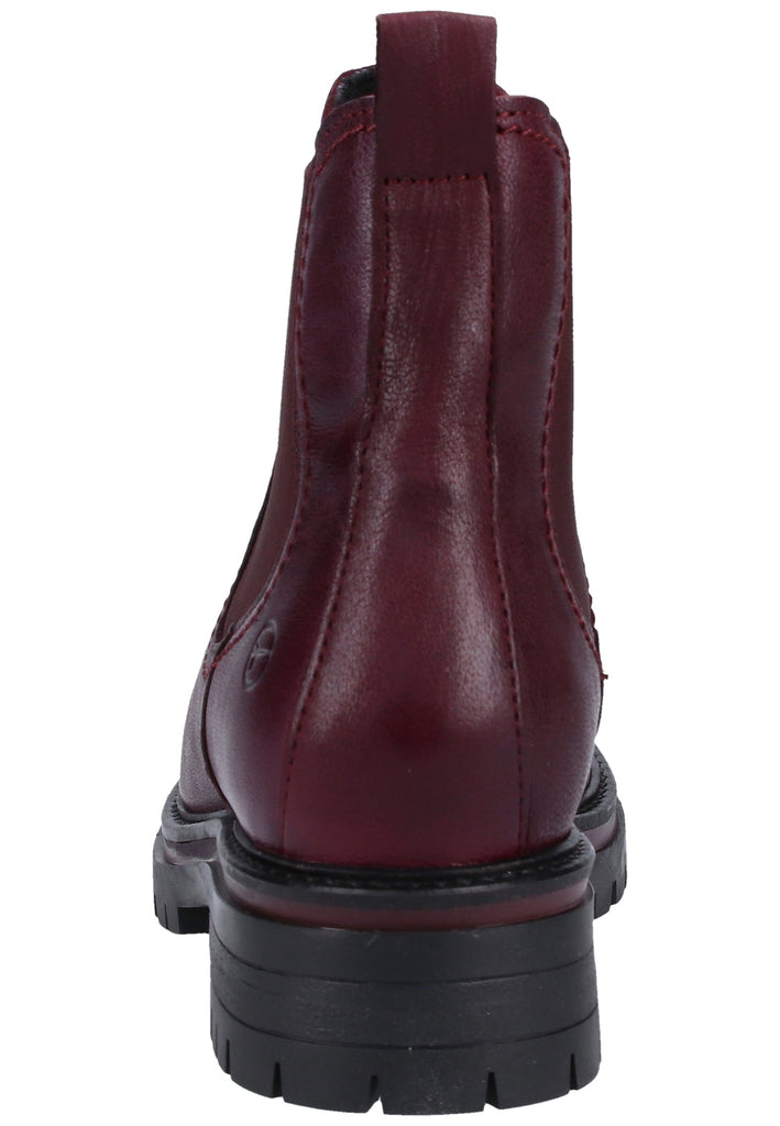 Tamaris Stiefelette Leder Bordeaux Warmfutter - surf4shoes