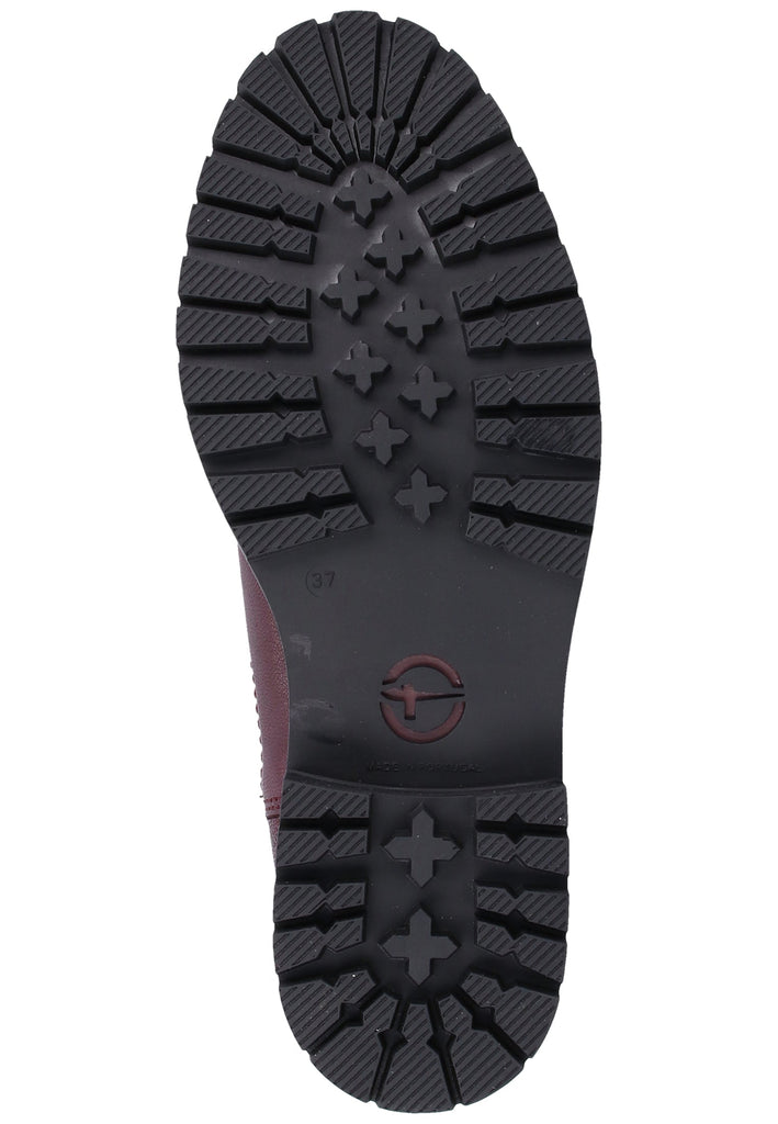 Tamaris Stiefelette Leder Bordeaux Warmfutter - surf4shoes
