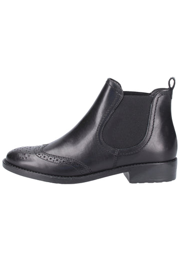 Tamaris Stiefelette Leder Schwarz - surf4shoes
