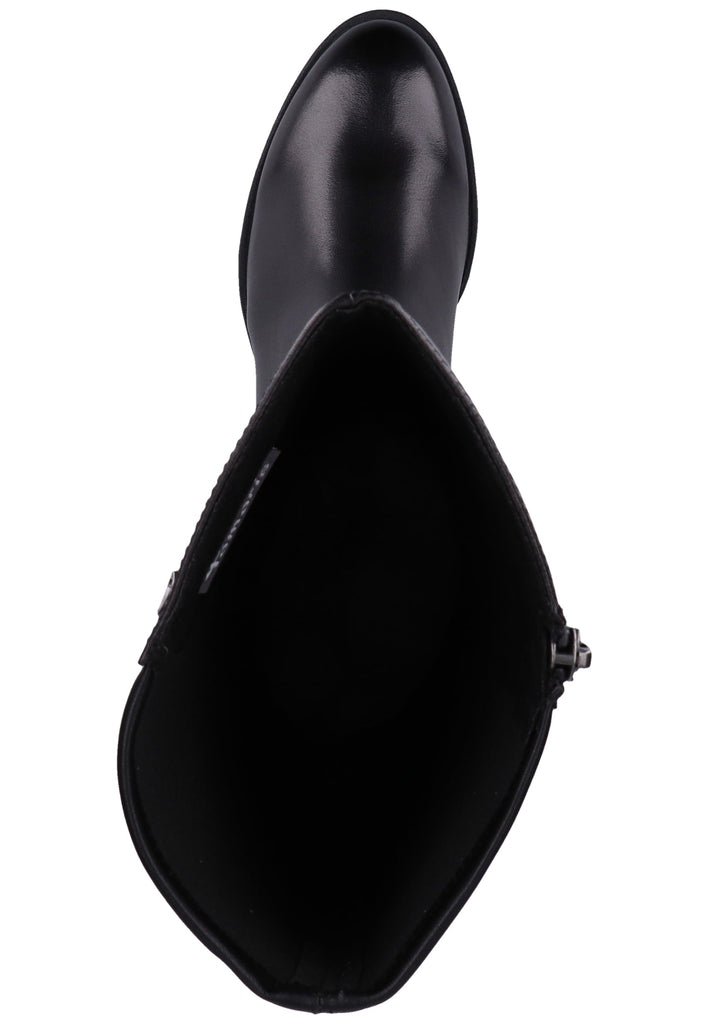 Tamaris Stiefel Leder/Textil Schwarz - surf4shoes