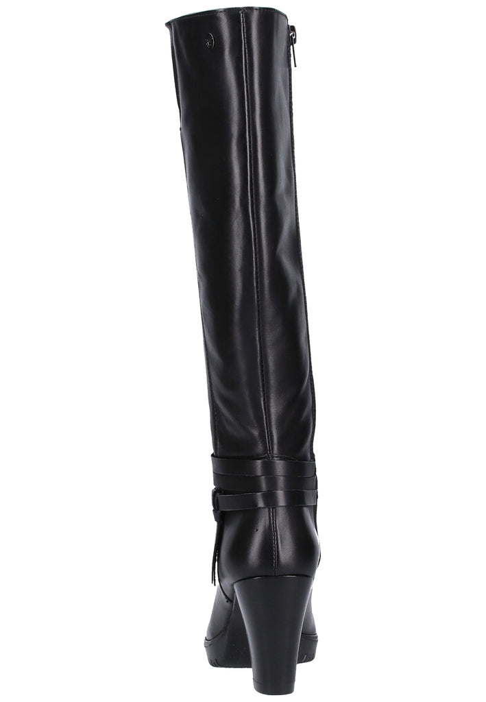 Tamaris Stiefel Leder Schwarz - surf4shoes