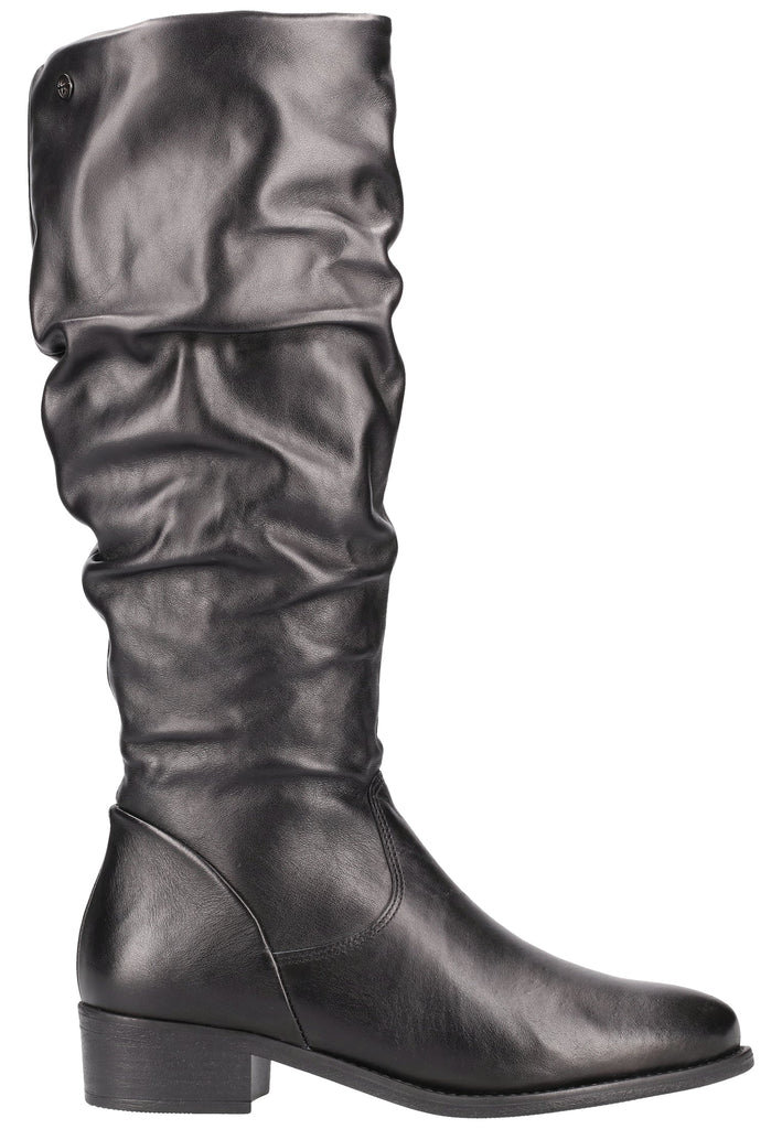 Tamaris Stiefel Leder Schwarz - surf4shoes