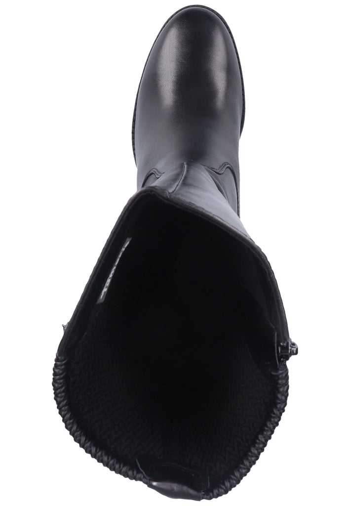 Tamaris Stiefel Leder/Synthetik Schwarz - surf4shoes