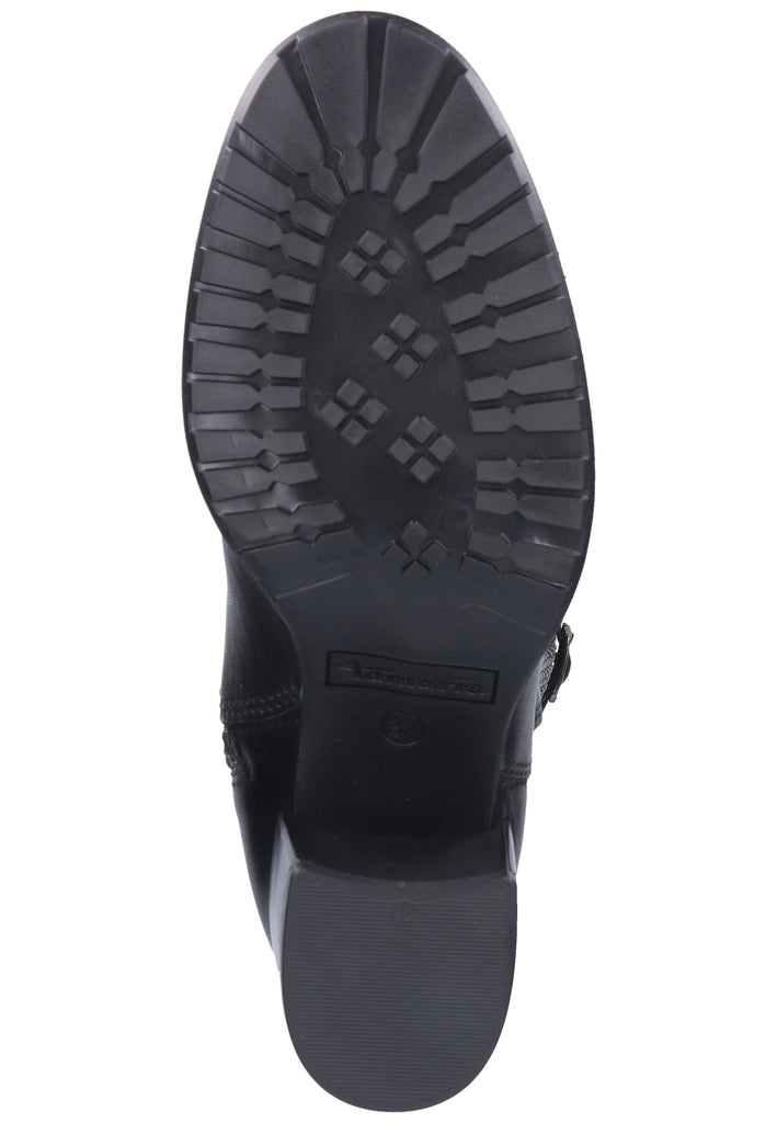 Tamaris Stiefel Leder/Synthetik Schwarz - surf4shoes