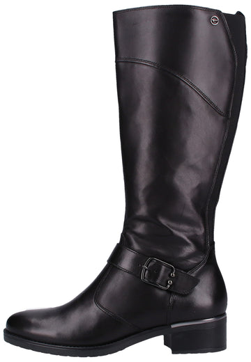 Tamaris Stiefel Leder Schwarz - surf4shoes