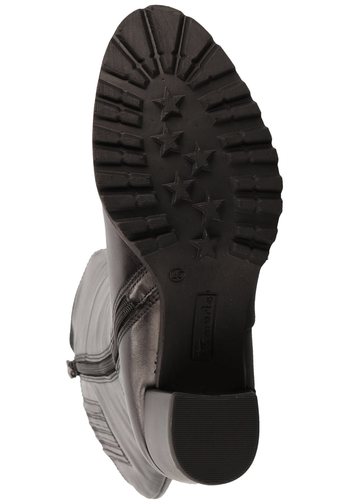 Tamaris Stiefel Leder Schwarz Warmfutter - surf4shoes