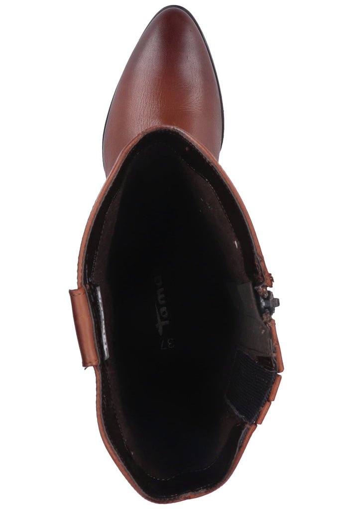 Tamaris Stiefel Leder/Textil Cognac - surf4shoes