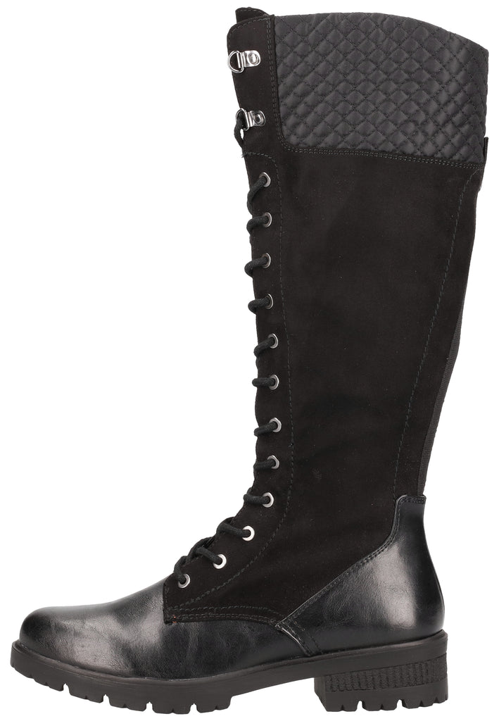 Tamaris Stiefel Lederimitat Schwarz - surf4shoes