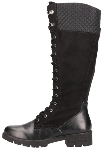 Tamaris Stiefel Lederimitat Schwarz - surf4shoes
