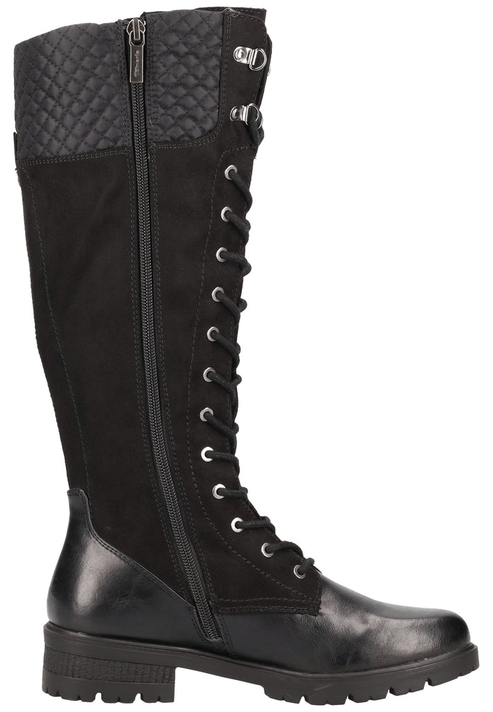 Tamaris Stiefel Lederimitat Schwarz - surf4shoes