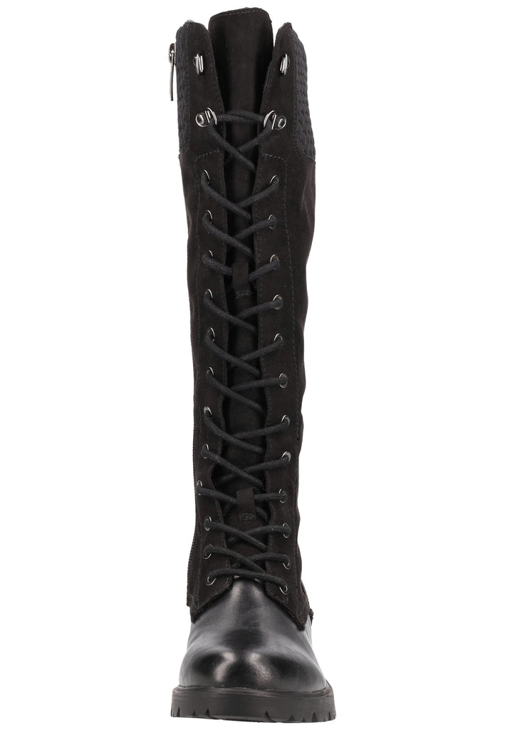 Tamaris Stiefel Lederimitat Schwarz - surf4shoes