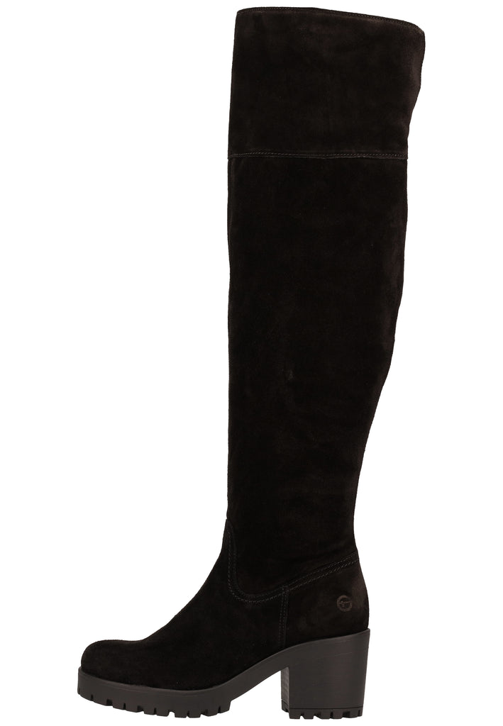 Tamaris Stiefel Veloursleder Schwarz - surf4shoes