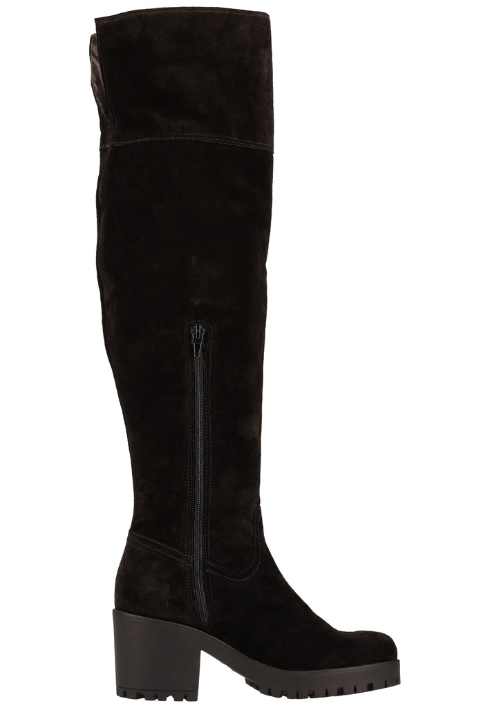 Tamaris Stiefel Veloursleder Schwarz - surf4shoes