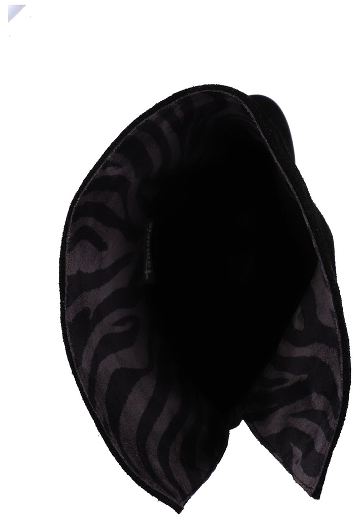 Tamaris Stiefel Veloursleder Schwarz - surf4shoes