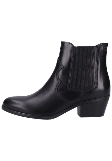Tamaris Stiefelette Leder Schwarz - surf4shoes