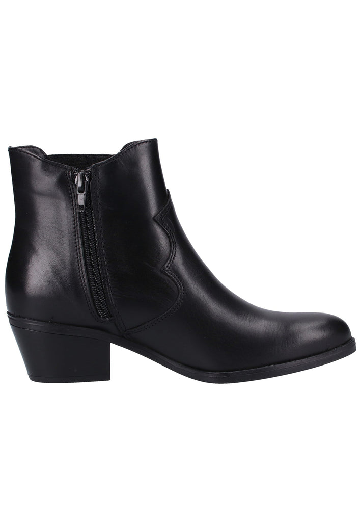 Tamaris Stiefelette Leder Schwarz - surf4shoes